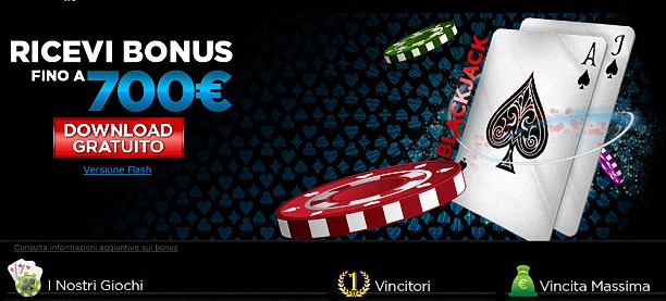 bonus black jack 888 it occasione speciale valido per poco
